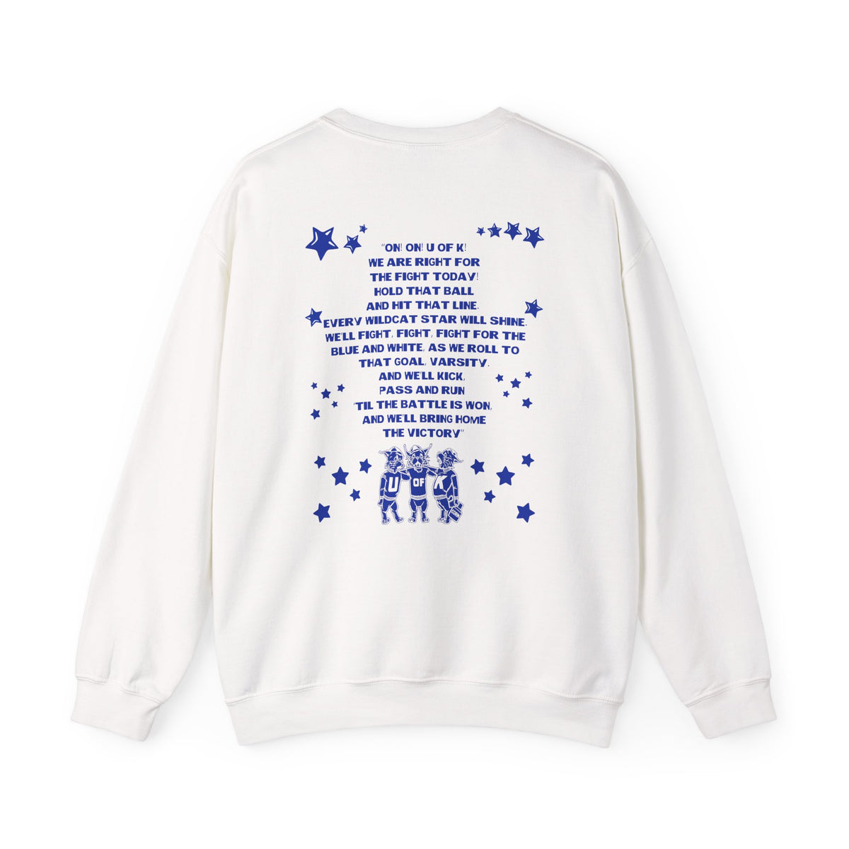 Kentucky Wildcats Fight Song Crewneck Sweatshirt | Retro UK Game Day Pullover
