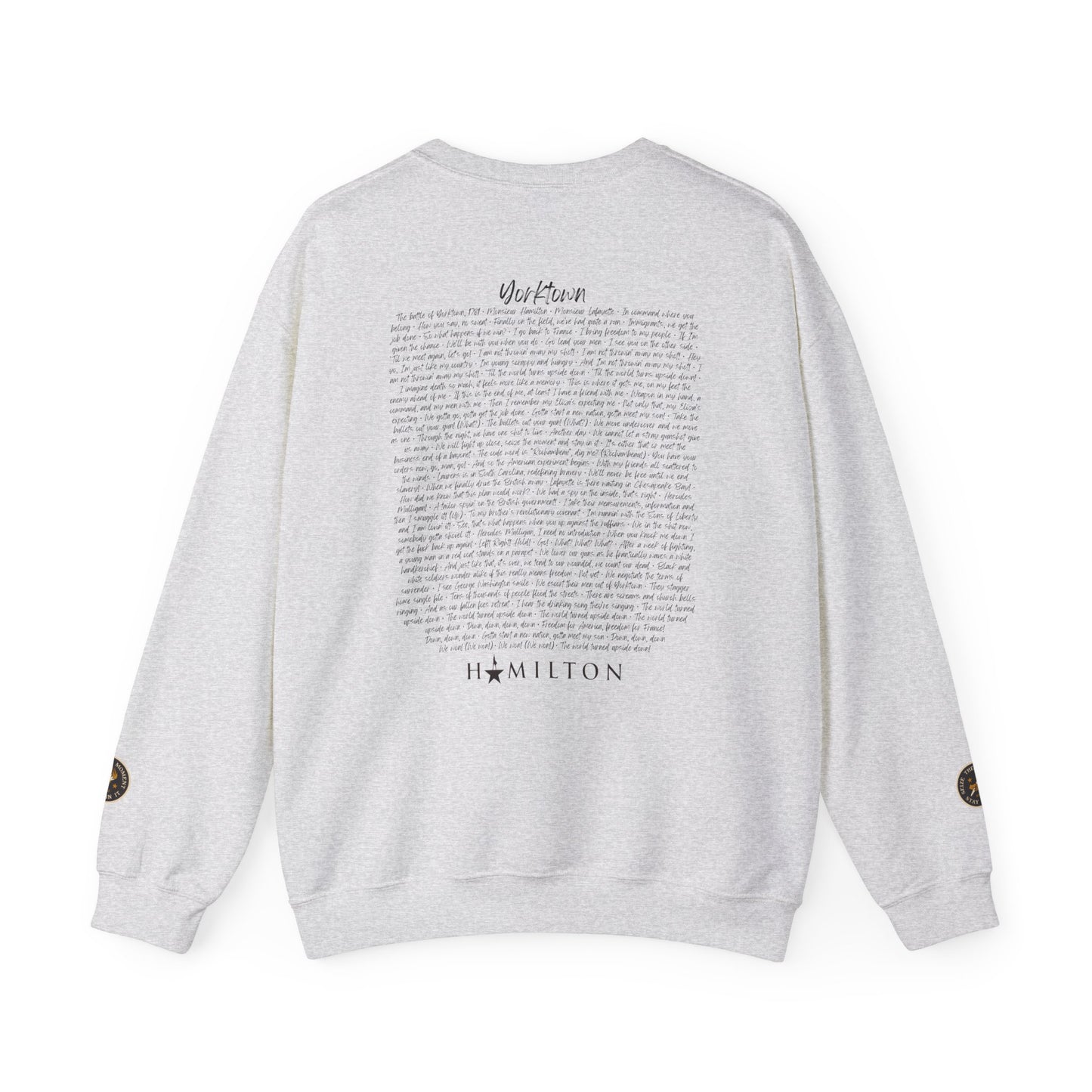 "Yorktown" Musical Crewneck — "I Am Not Throwin' Away My Shot"