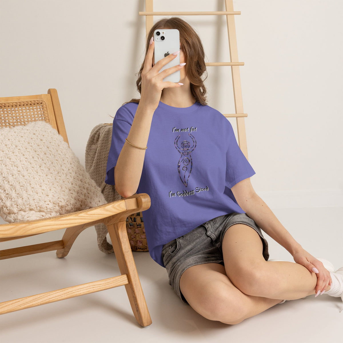 Goddess Sized Tee — "I'm not fat, I'm Goddess Sized" Empowerment T‑Shirt | Andi B. Designs