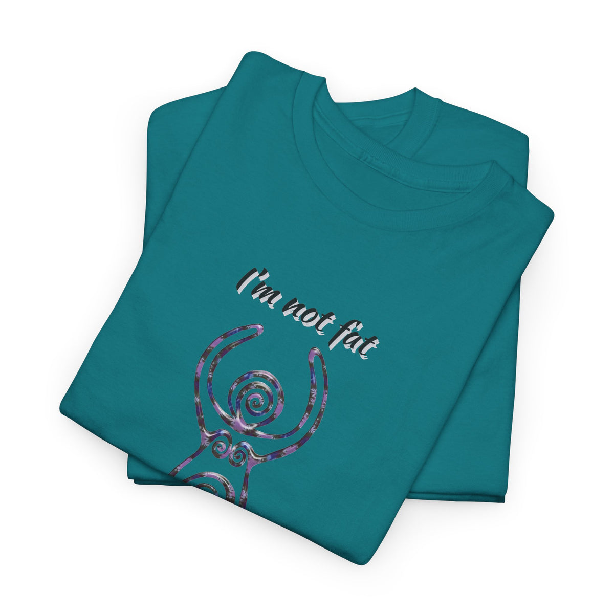 Goddess Sized Tee — "I'm not fat, I'm Goddess Sized" Empowerment T‑Shirt | Andi B. Designs