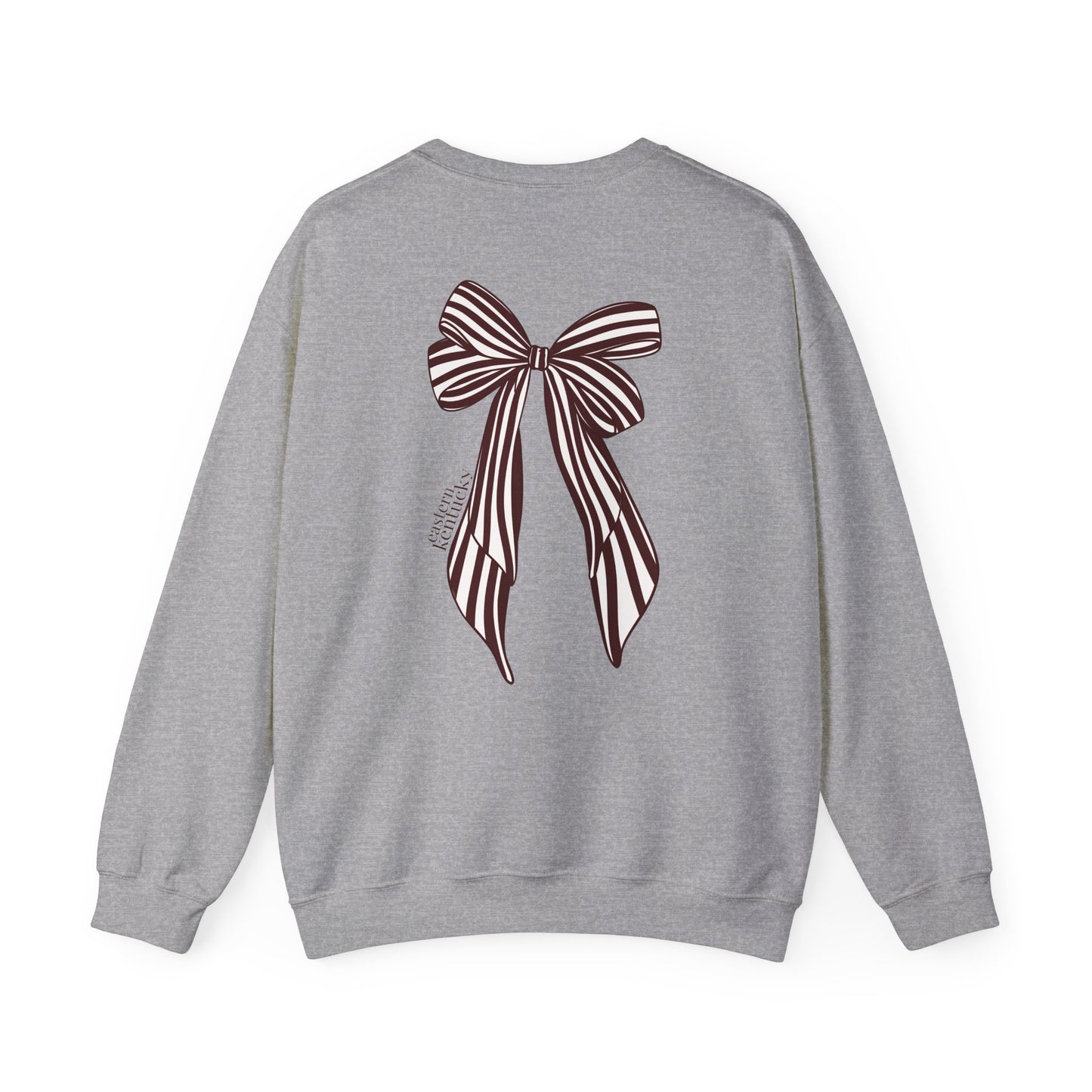 Eastern Kentucky University Striped Bow Crewneck