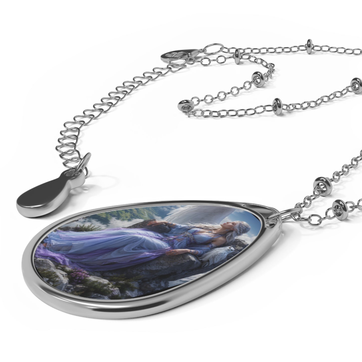 Air Goddess Oval Necklace | Andi B. Designs