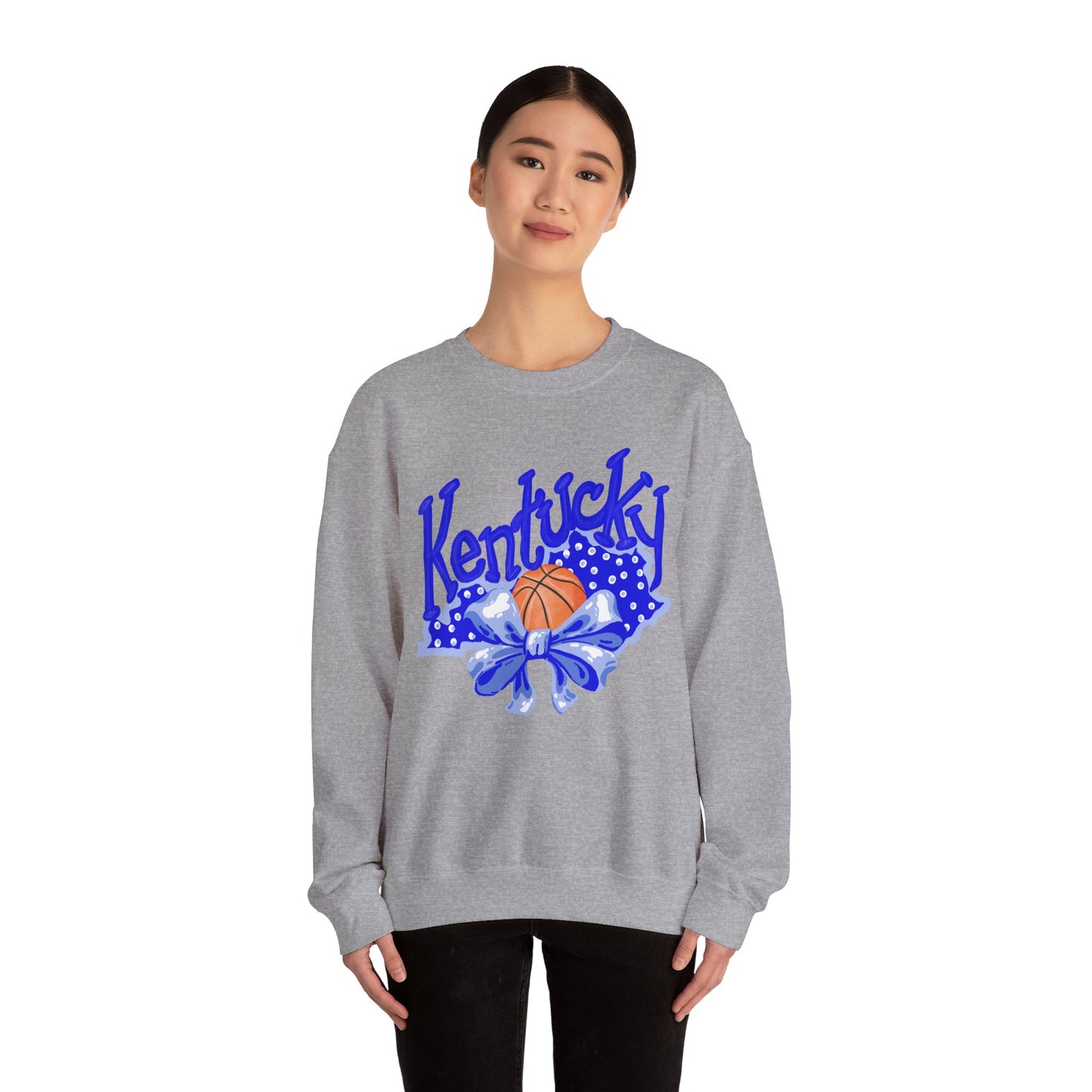 Basketball and Bows Kentucky Crewneck