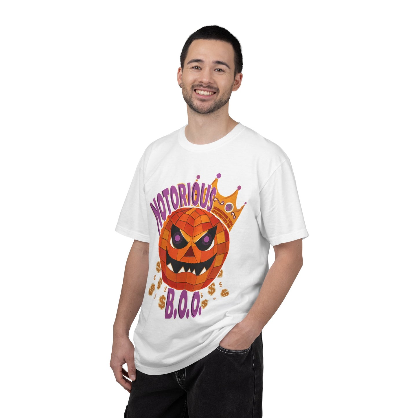 Notorious B.O.O. T-shirt | Halloween Jack-o'-Lantern Design