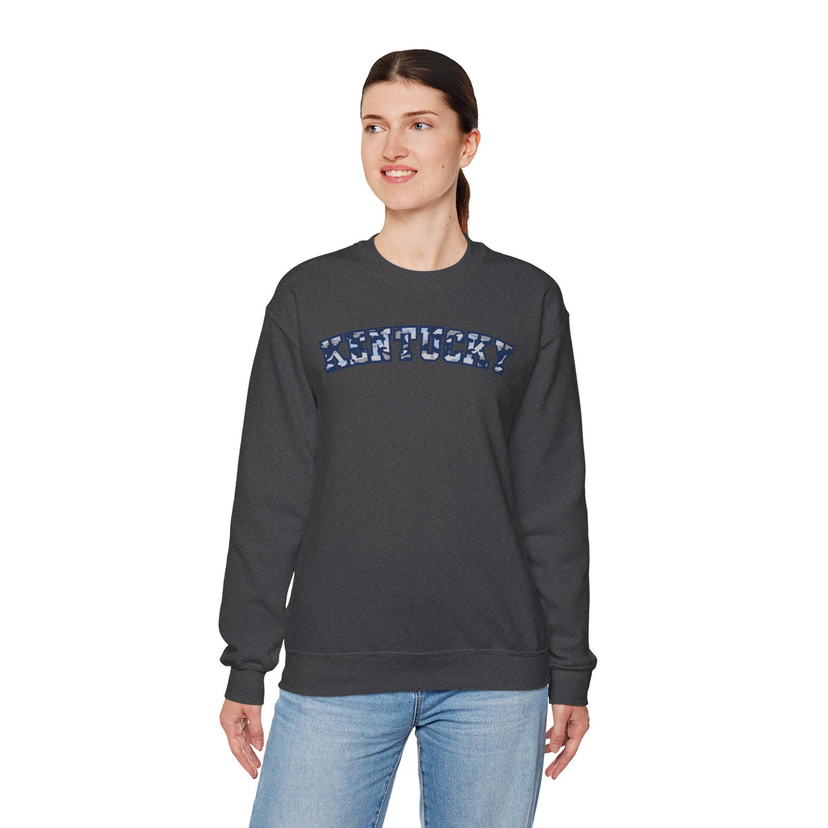 Kentucky Blue Grey Camo Sweatshirt