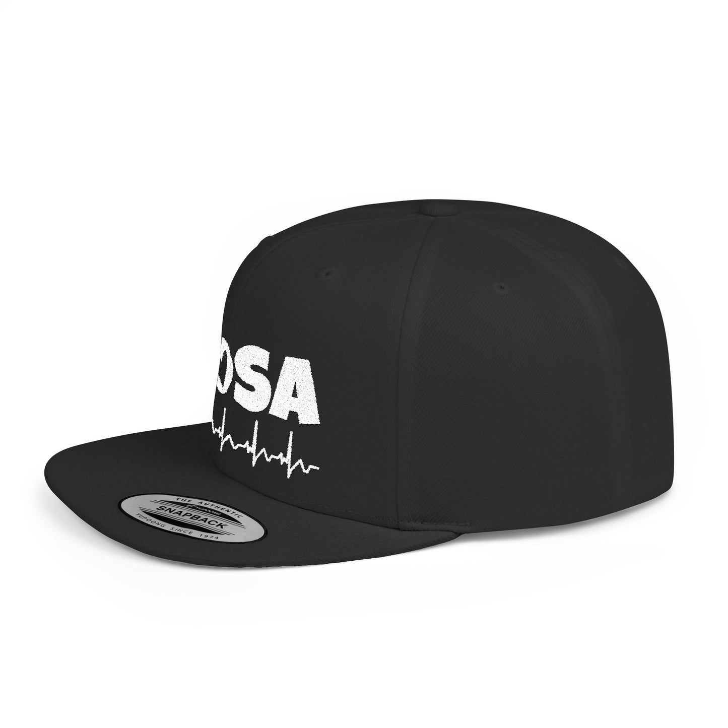 HOSA Heartbeat Flatbill Snapback - White Font