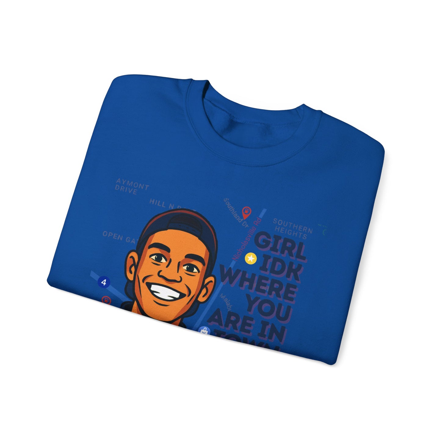 GreatbatchofCookies “Girl Idk Where You Are In Town…” | Lexington Kentucky Crewneck (Dark Font)