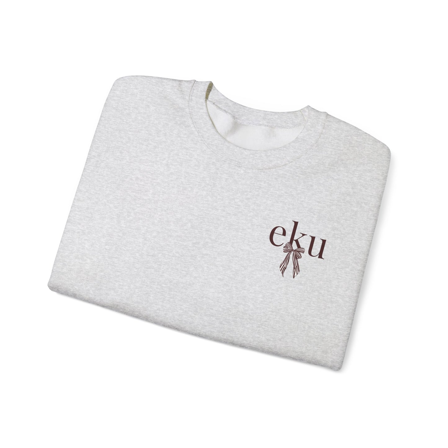 Eastern Kentucky University Striped Bow Crewneck
