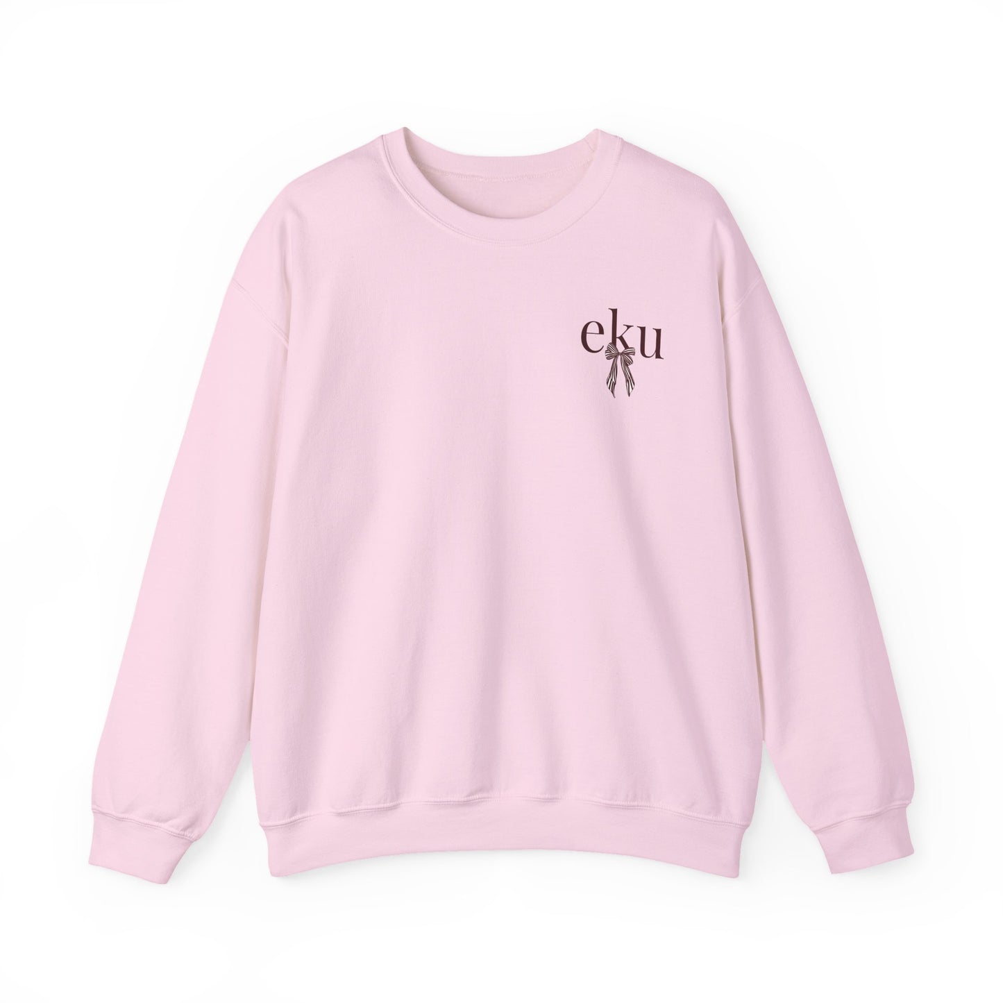Eastern Kentucky University Striped Bow Crewneck