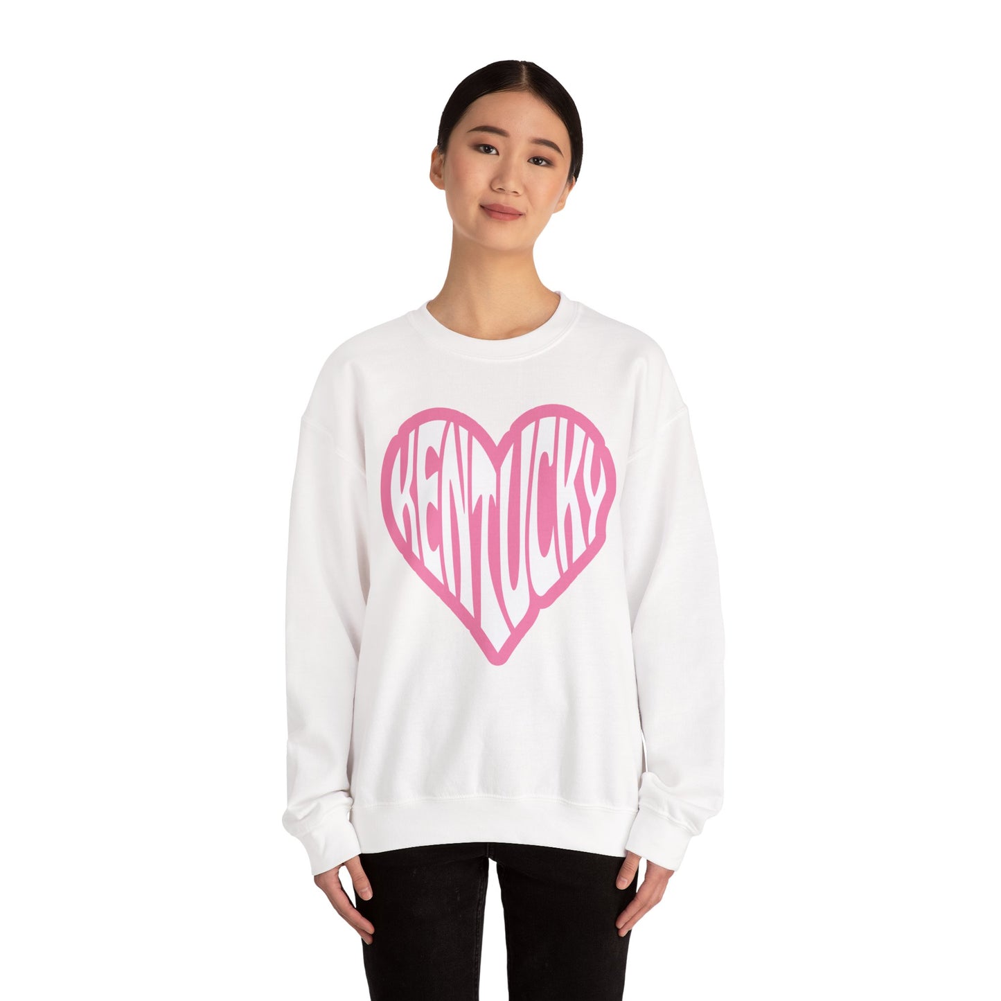Kentucky Pink Heart Crewneck