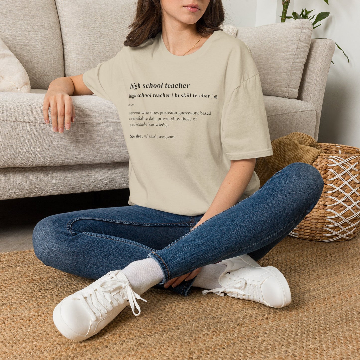 Teacher Definition T-Shirt — 'high school teacher' Funny Dictionary Tee