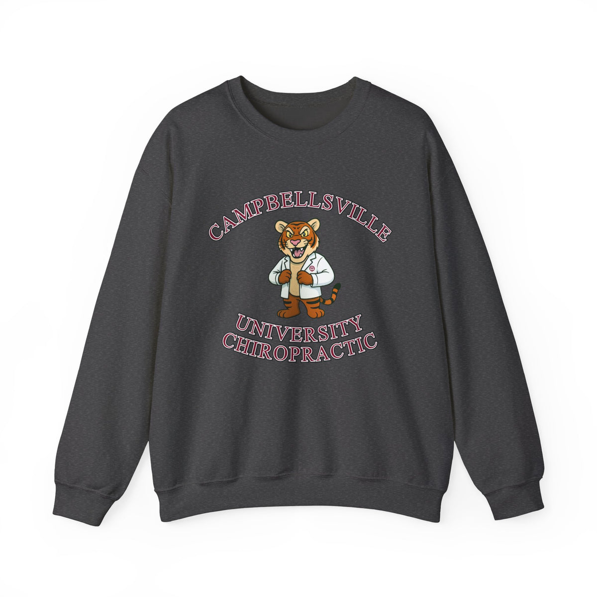 Campbellsville University Chiropractic Crewneck Sweatshirt — Retro Mascot Pullover