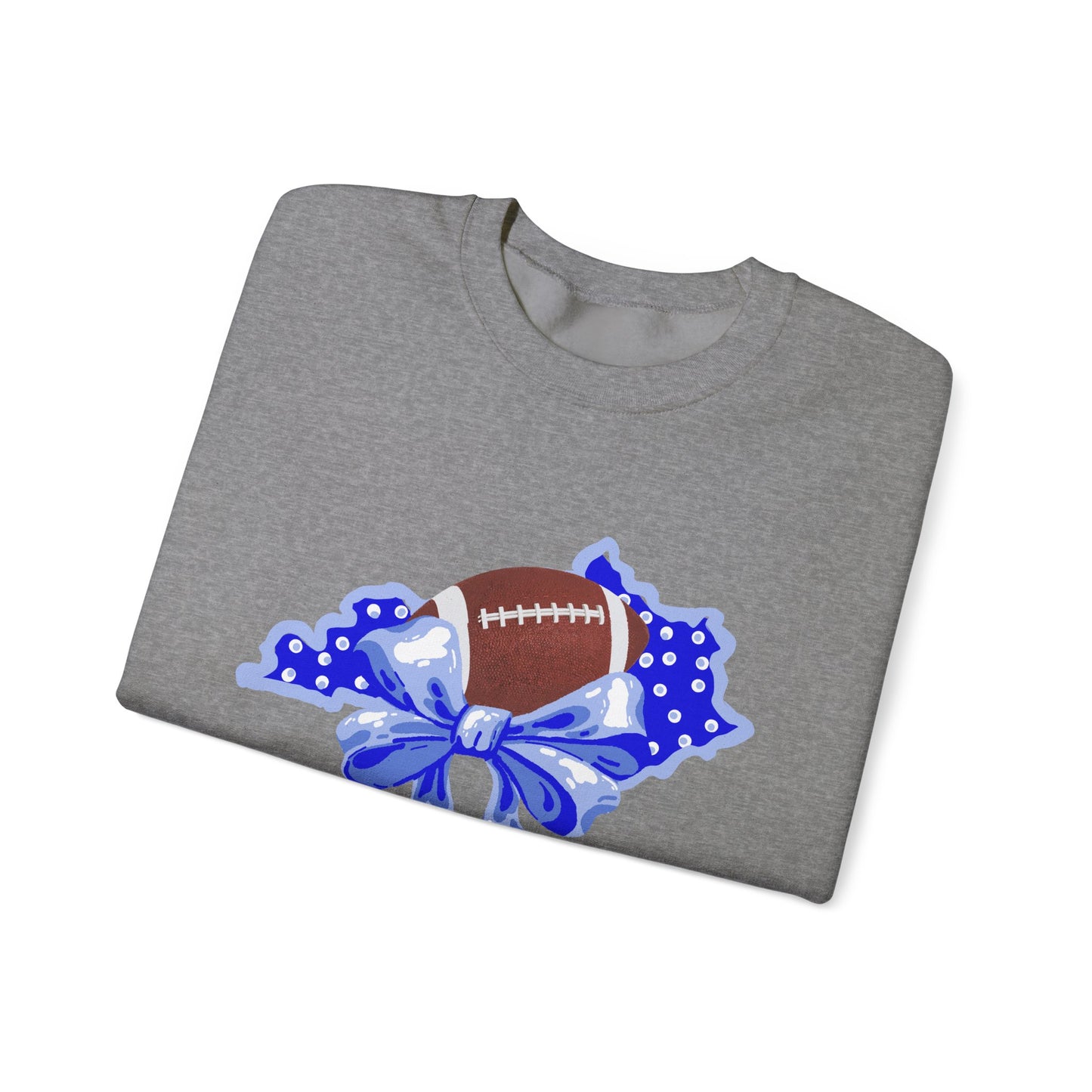 Football and Bows Crewneck Sweatshirt for Fans!