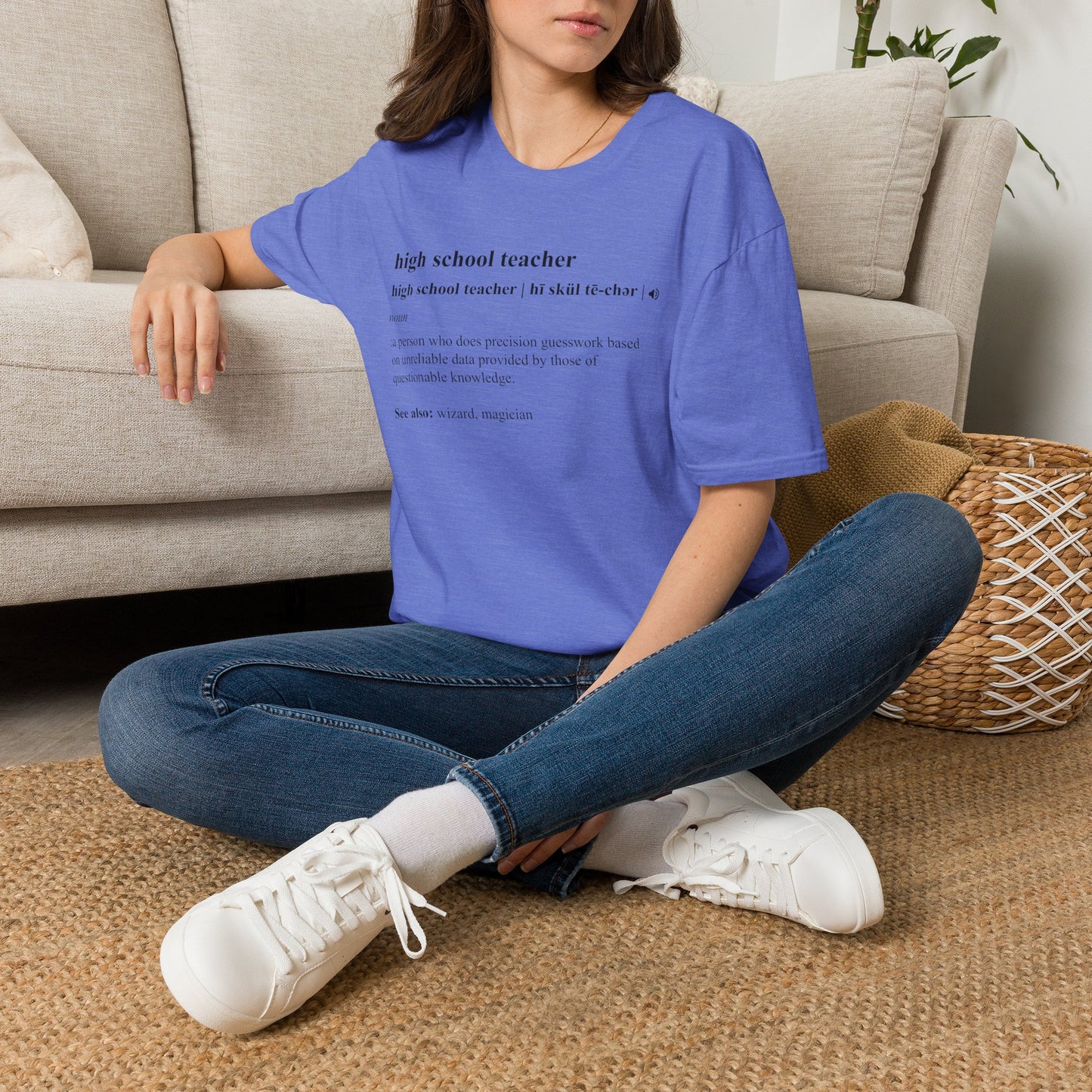 Teacher Definition T-Shirt — 'high school teacher' Funny Dictionary Tee