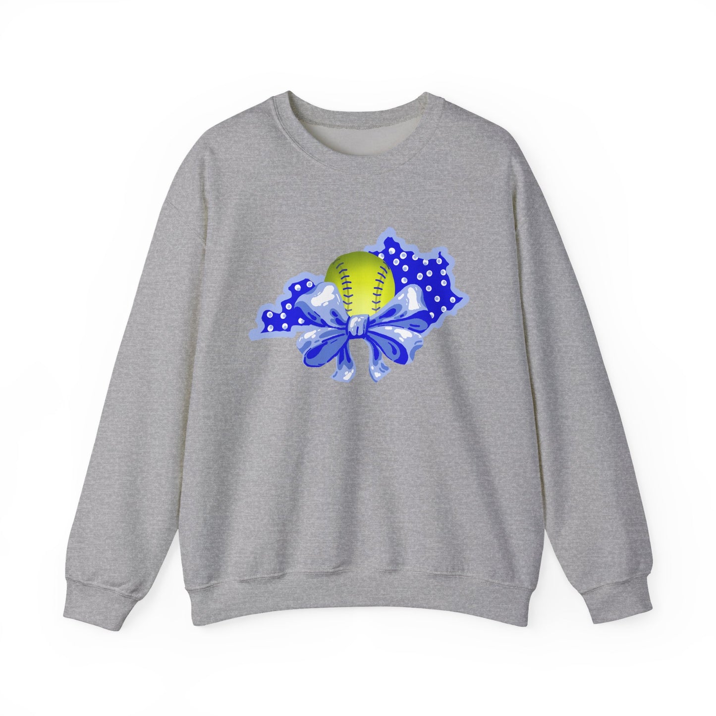 Softball and Bows Kentucky Crewneck