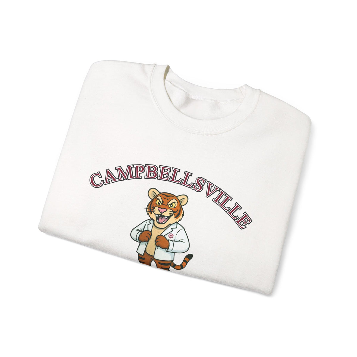 Campbellsville University Chiropractic Crewneck Sweatshirt — Retro Mascot Pullover