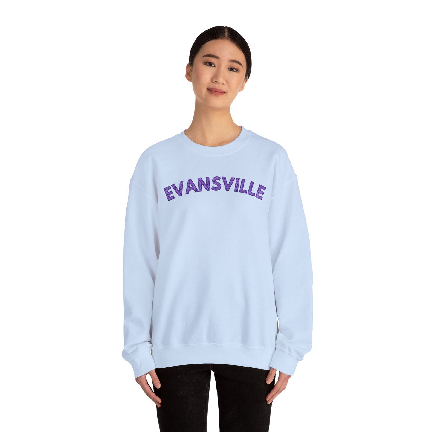 Evansville Leopard Font Crewneck