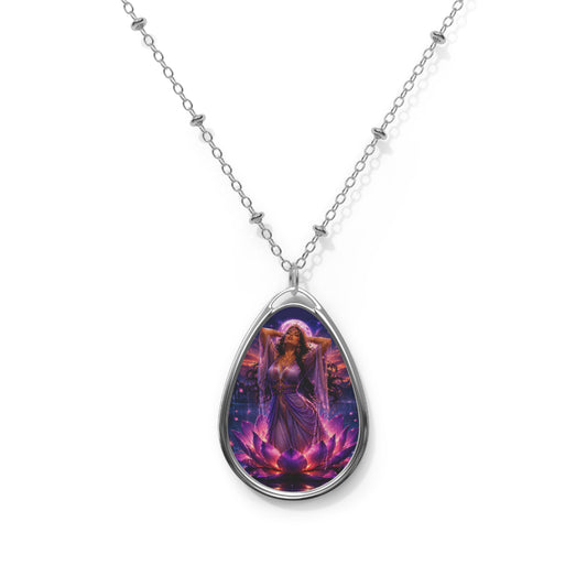 Water Goddess Oval Necklace | Andi B. Designs