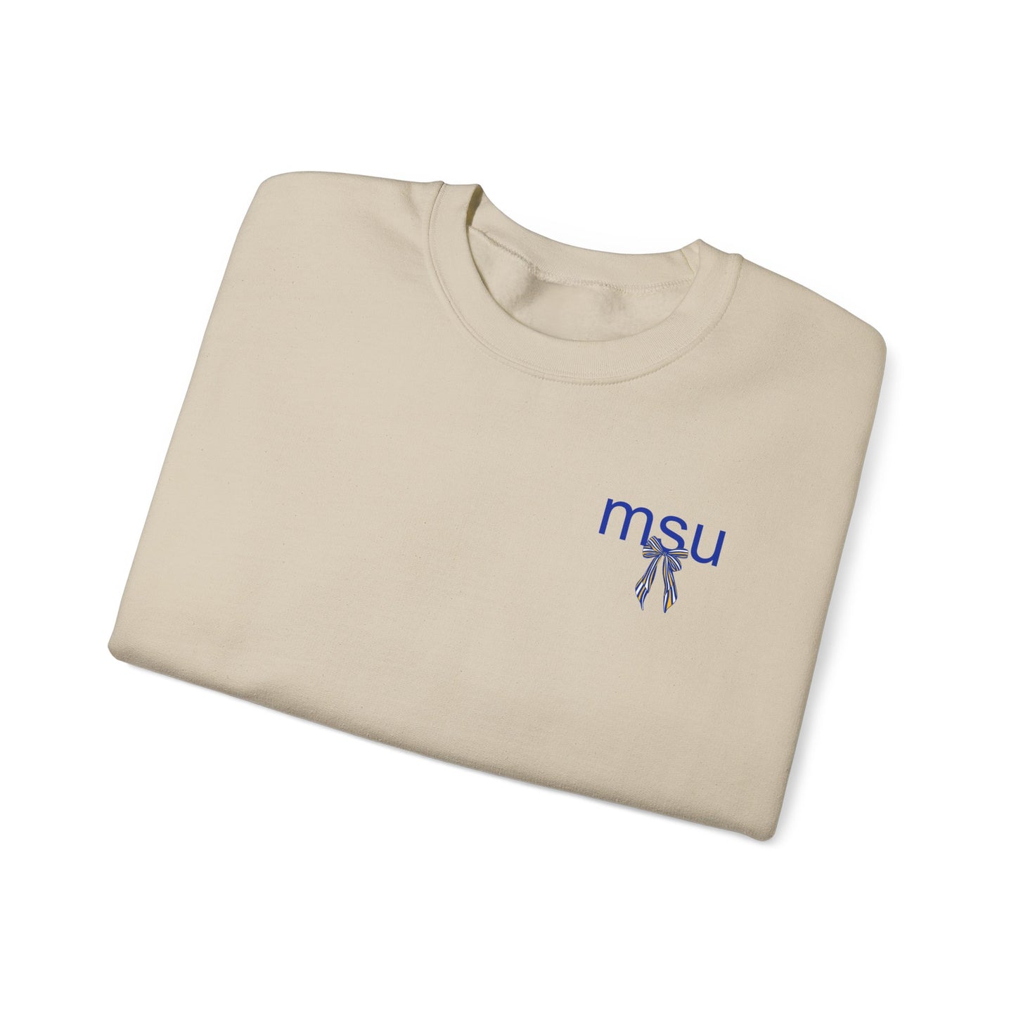 Morehead State Striped Bow Crewneck