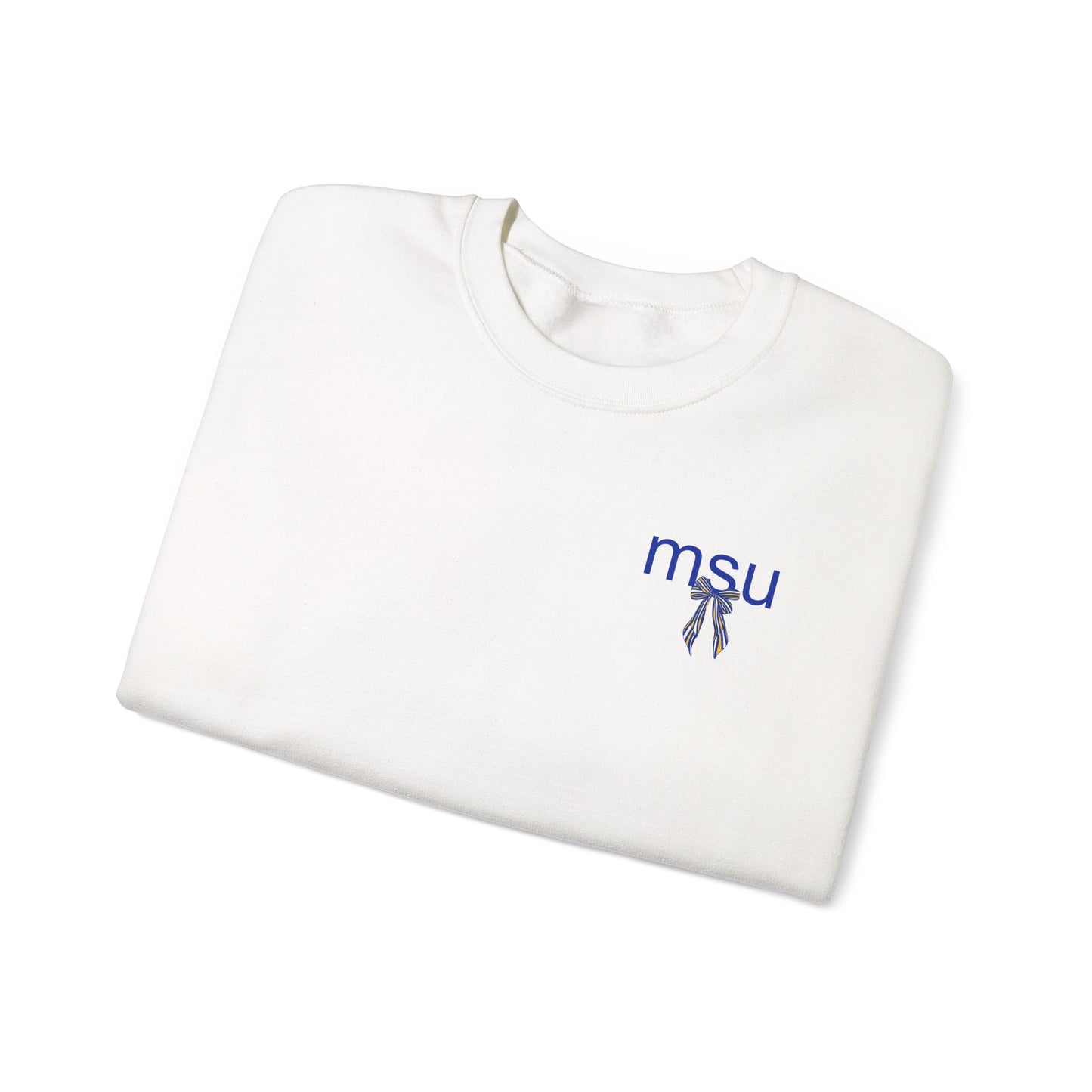 Morehead State Striped Bow Crewneck
