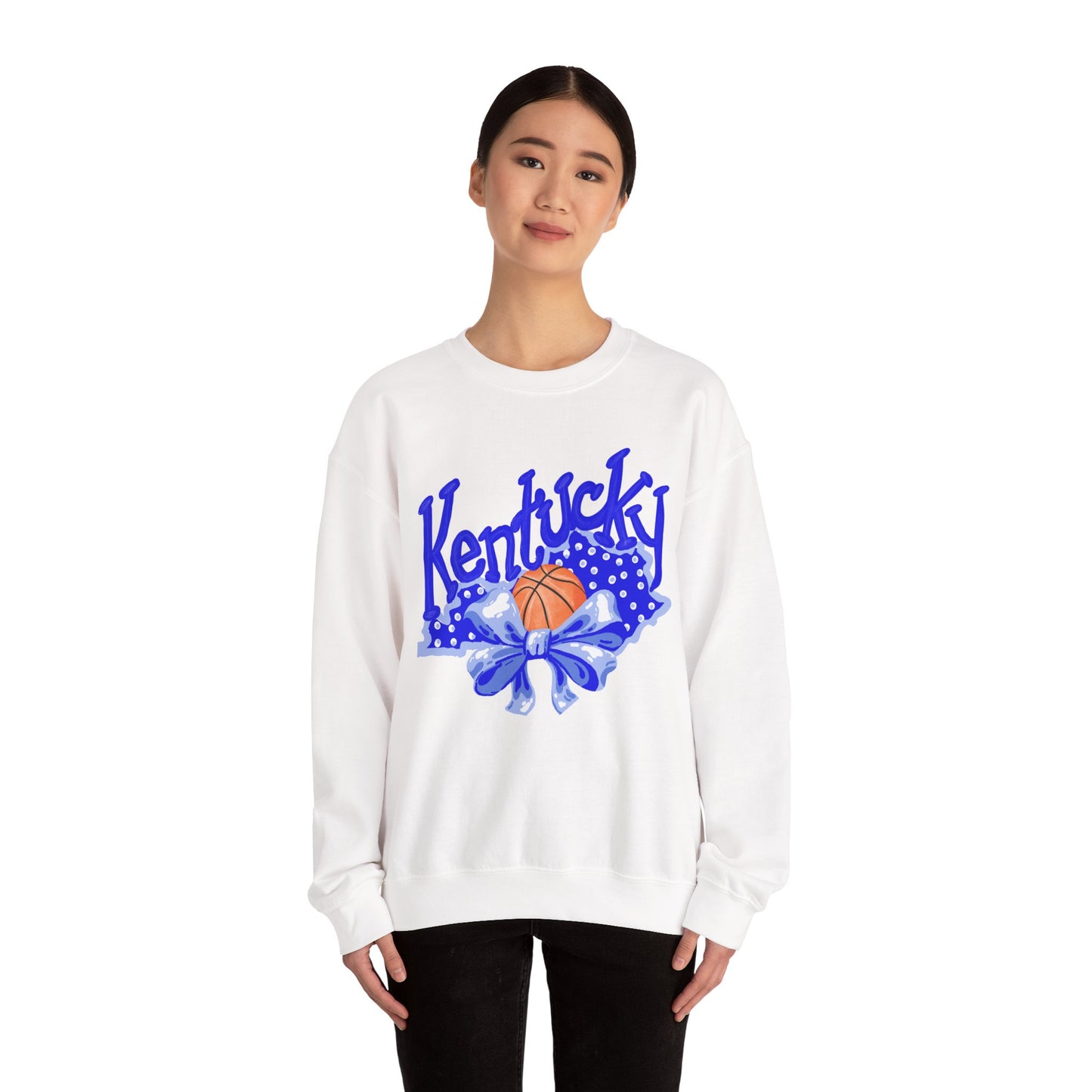 Basketball and Bows Kentucky Crewneck