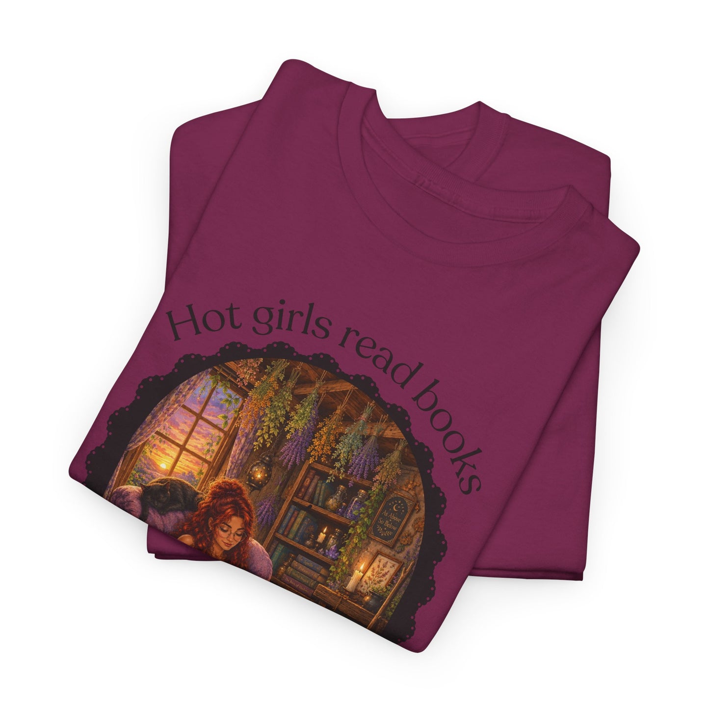 Hot Girls Read Books Tshirt | Andi B. Designs