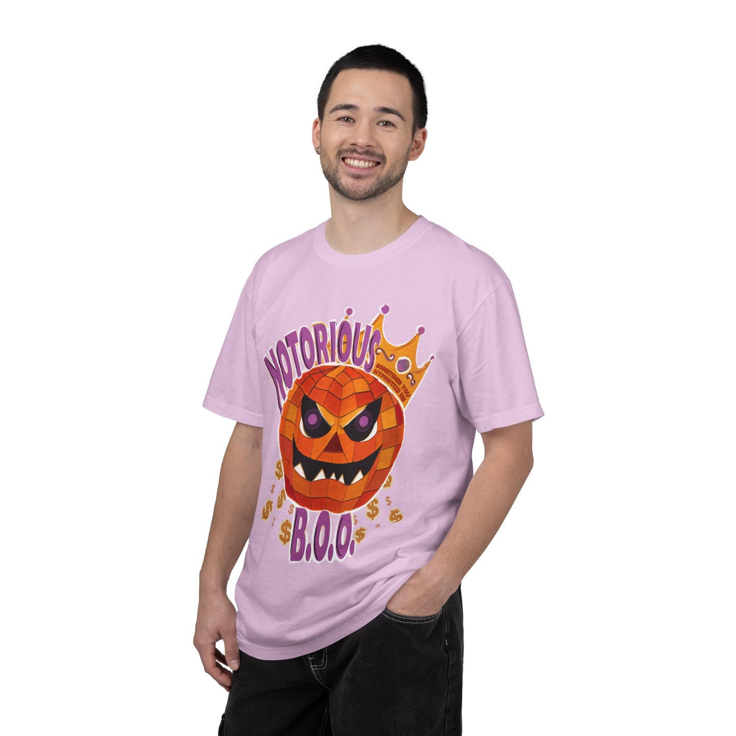 Notorious B.O.O. T-shirt | Halloween Jack-o'-Lantern Design
