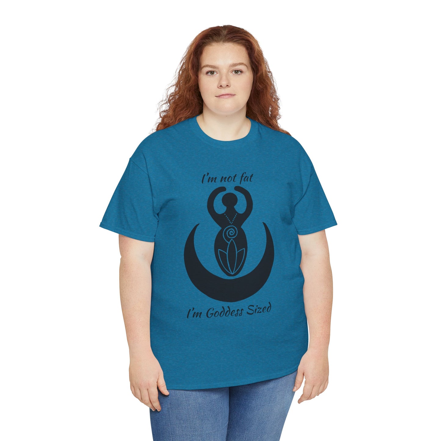Goddess Tee #2 — "I'm Not Fat, I'm Goddess Sized" Women's Empowerment T-Shirt | Andi B. Designs