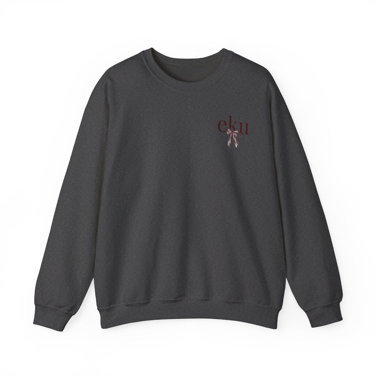Eastern Kentucky University Striped Bow Crewneck