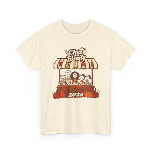 Chet and Family 2026 Fall Foodie Festival Tshirt