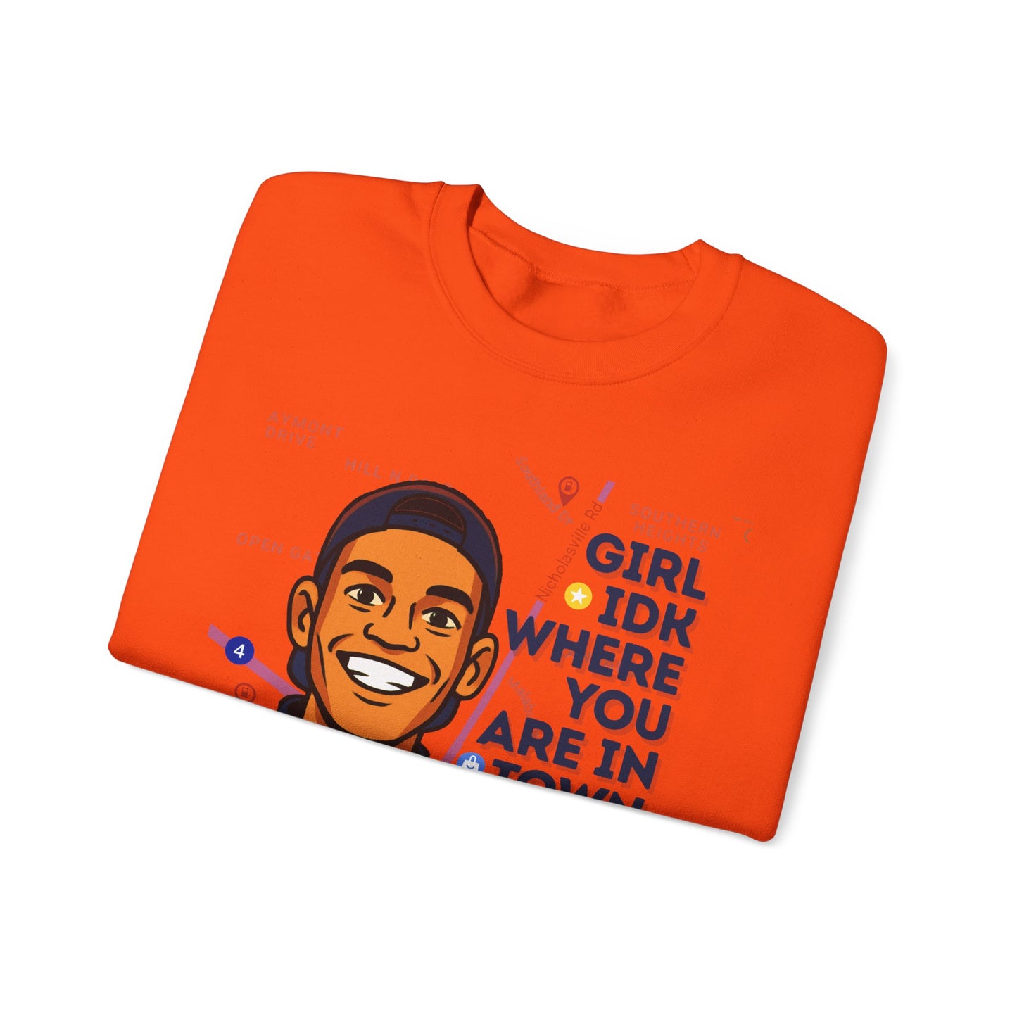 GreatbatchofCookies “Girl Idk Where You Are In Town…” | Lexington Kentucky Crewneck (Dark Font)