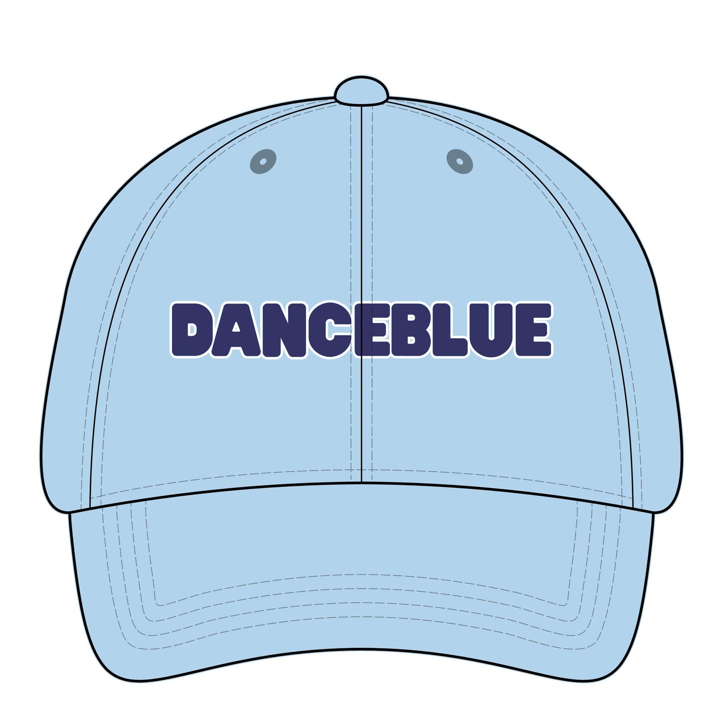 DanceBlue Hat - Kentucky Blue Font