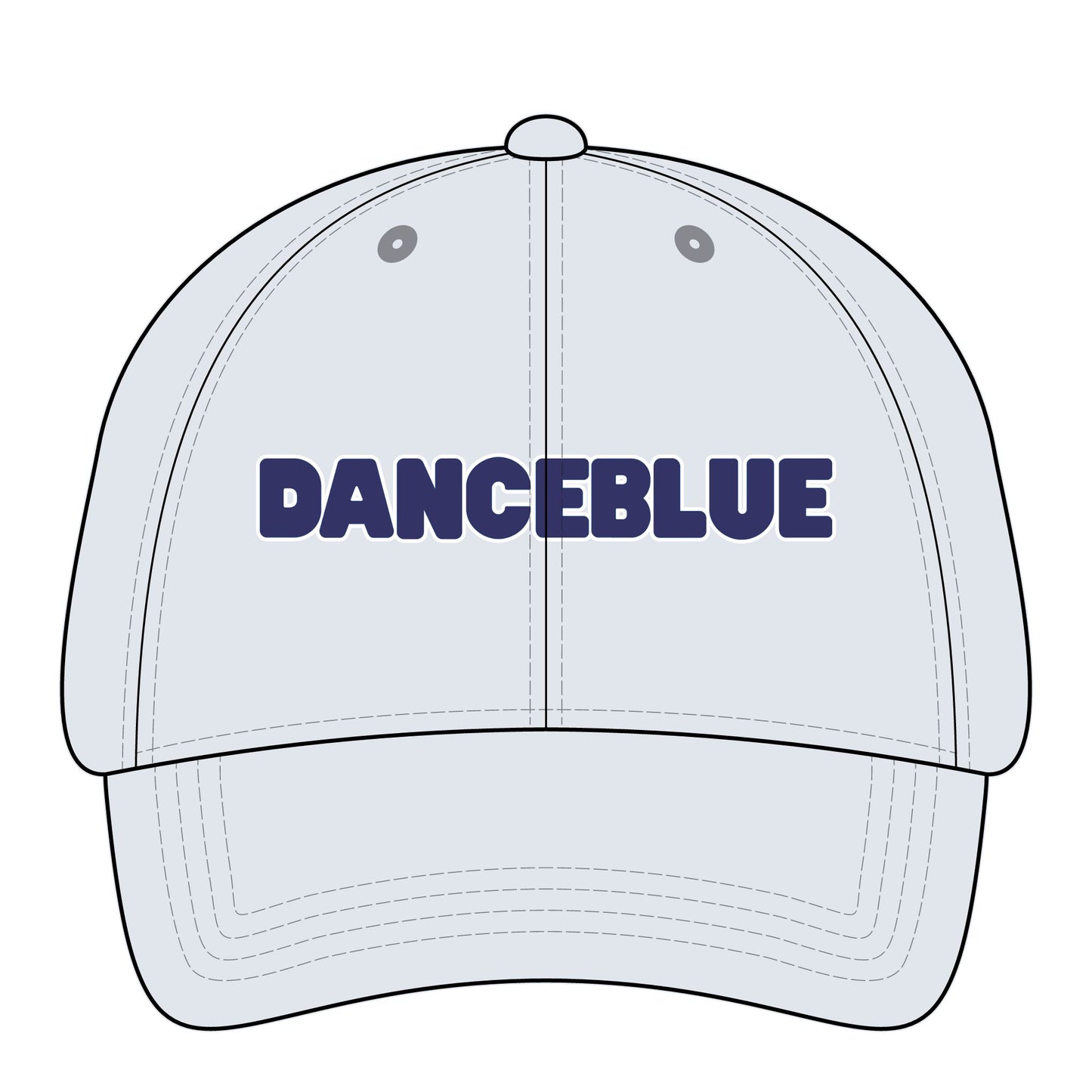 DanceBlue Hat - Kentucky Blue Font