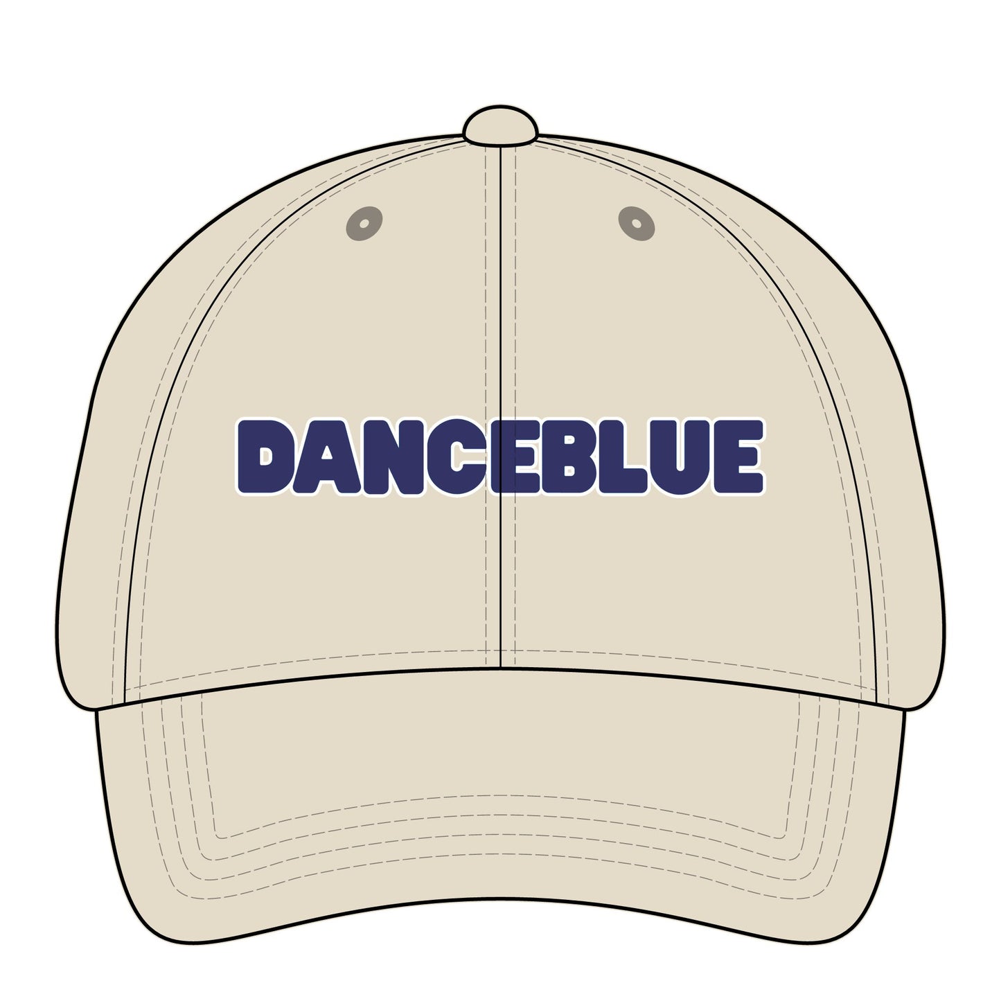 DanceBlue Hat - Kentucky Blue Font