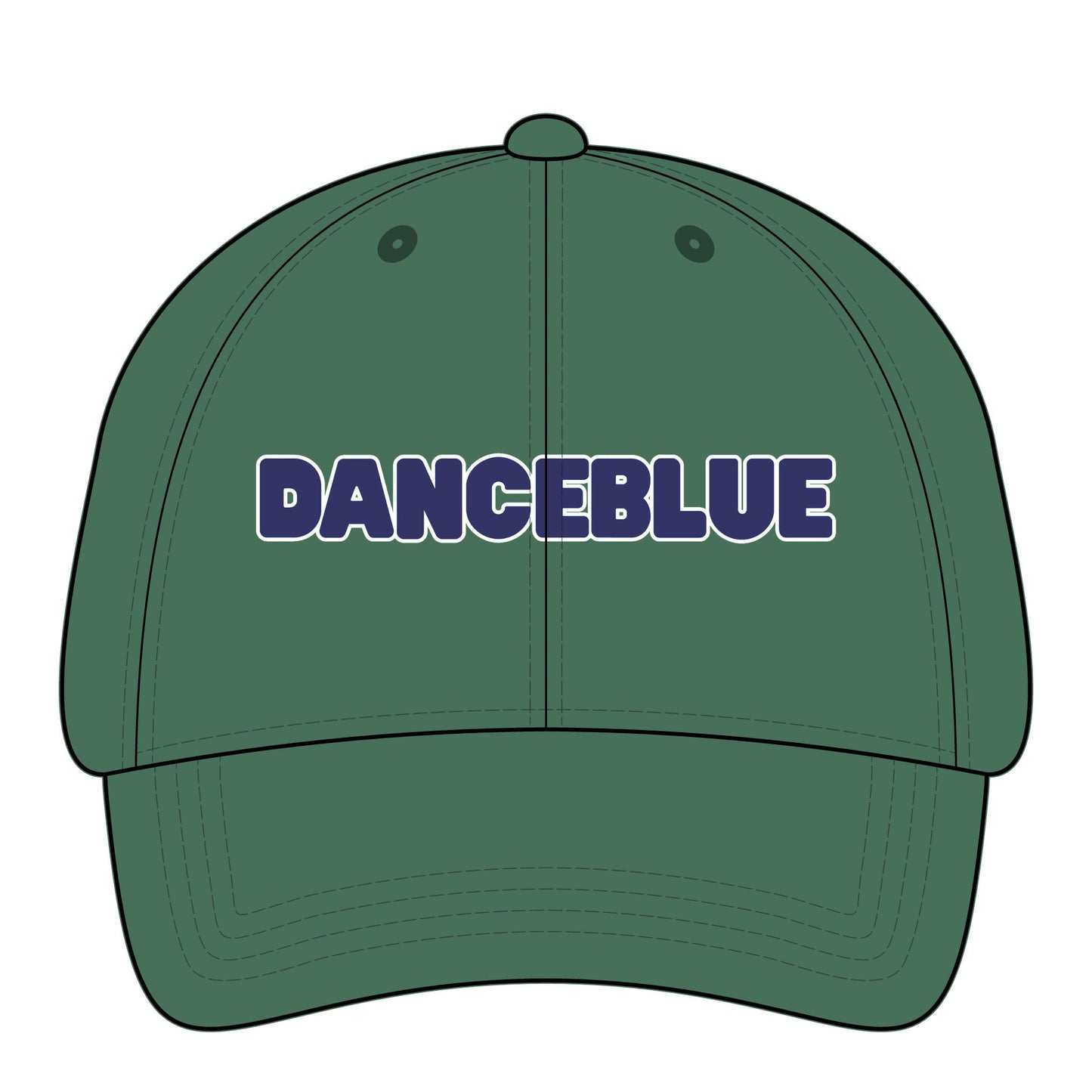 DanceBlue Hat - Kentucky Blue Font