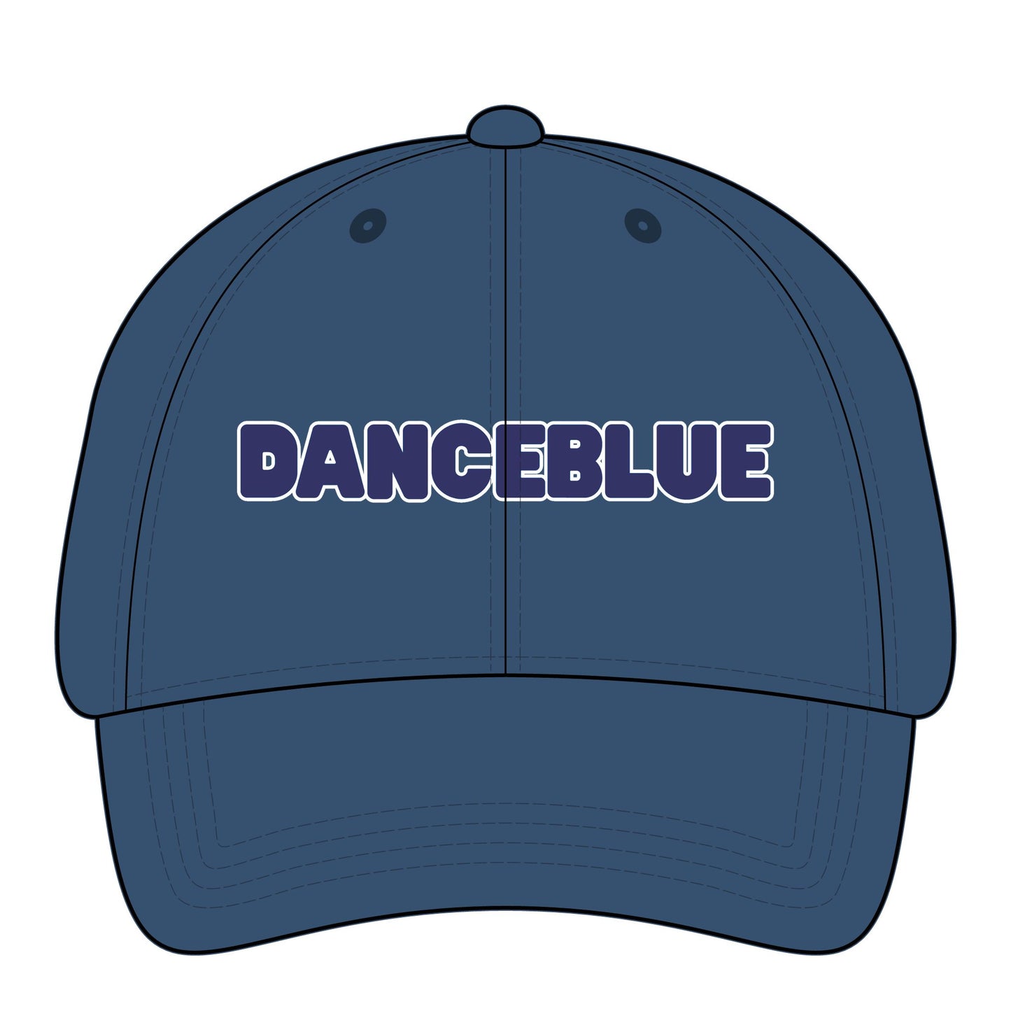 DanceBlue Hat - Kentucky Blue Font