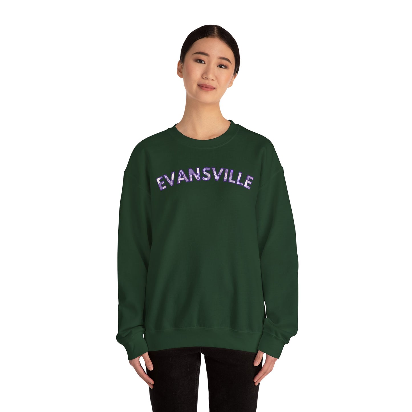 Evansville Patchwork Crewneck