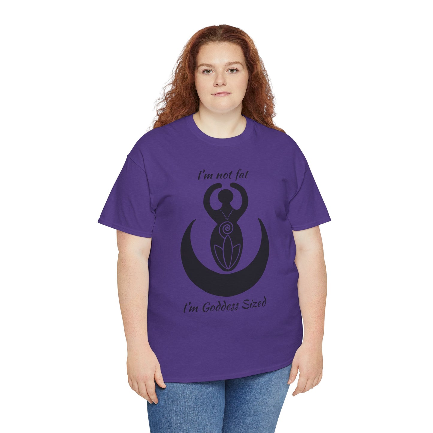 Goddess Tee #2 — "I'm Not Fat, I'm Goddess Sized" Women's Empowerment T-Shirt | Andi B. Designs