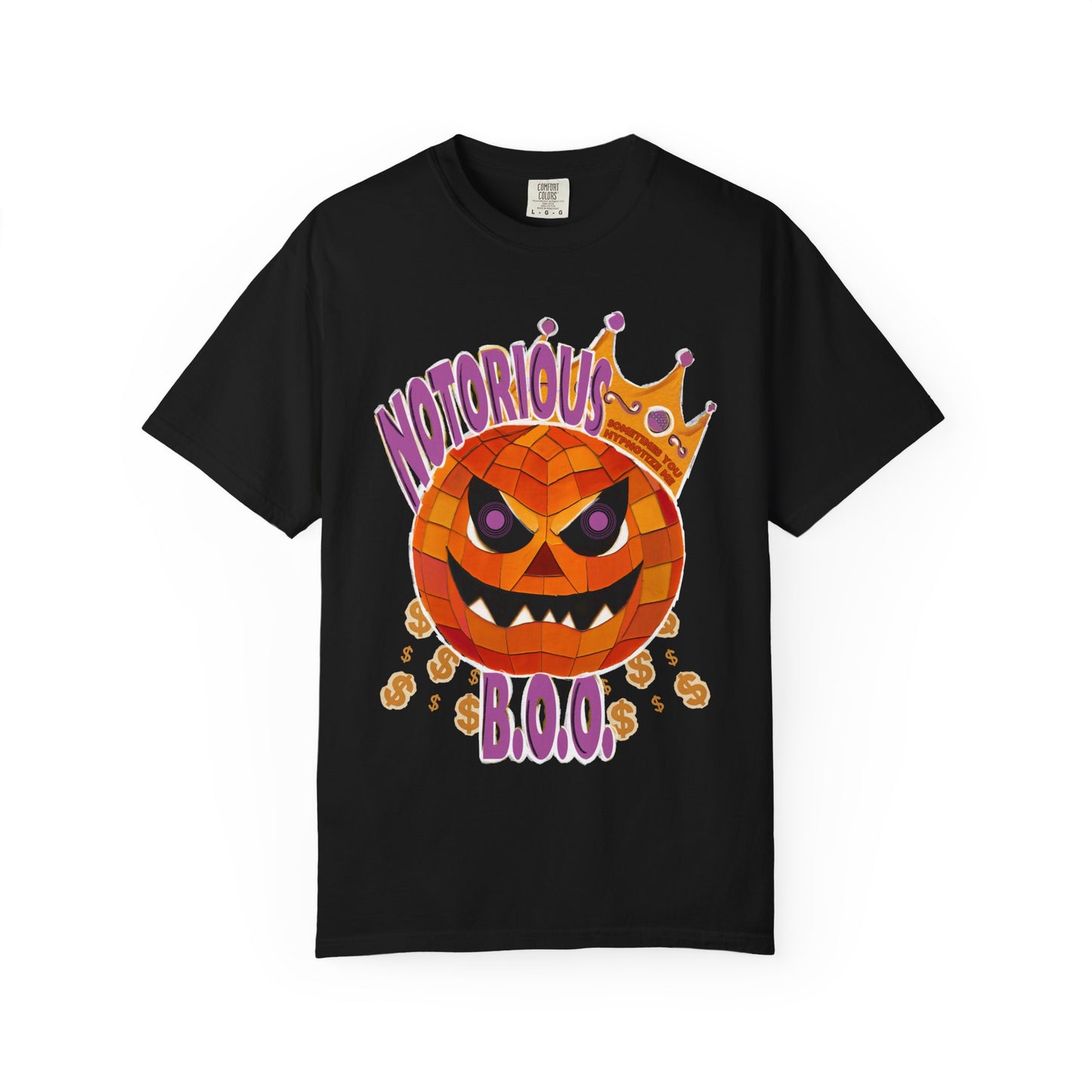 Notorious B.O.O. T-shirt | Halloween Jack-o'-Lantern Design
