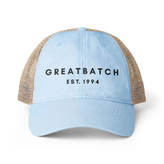 The Greatbatch Hat | Black Font Patterned Bill