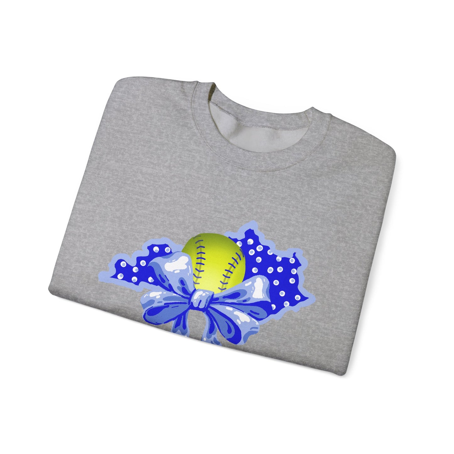 Softball and Bows Kentucky Crewneck