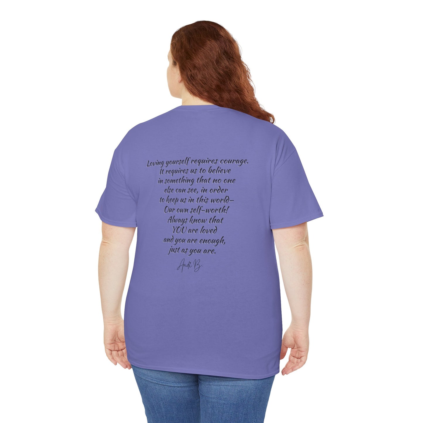Goddess Tee #2 — "I'm Not Fat, I'm Goddess Sized" Women's Empowerment T-Shirt | Andi B. Designs