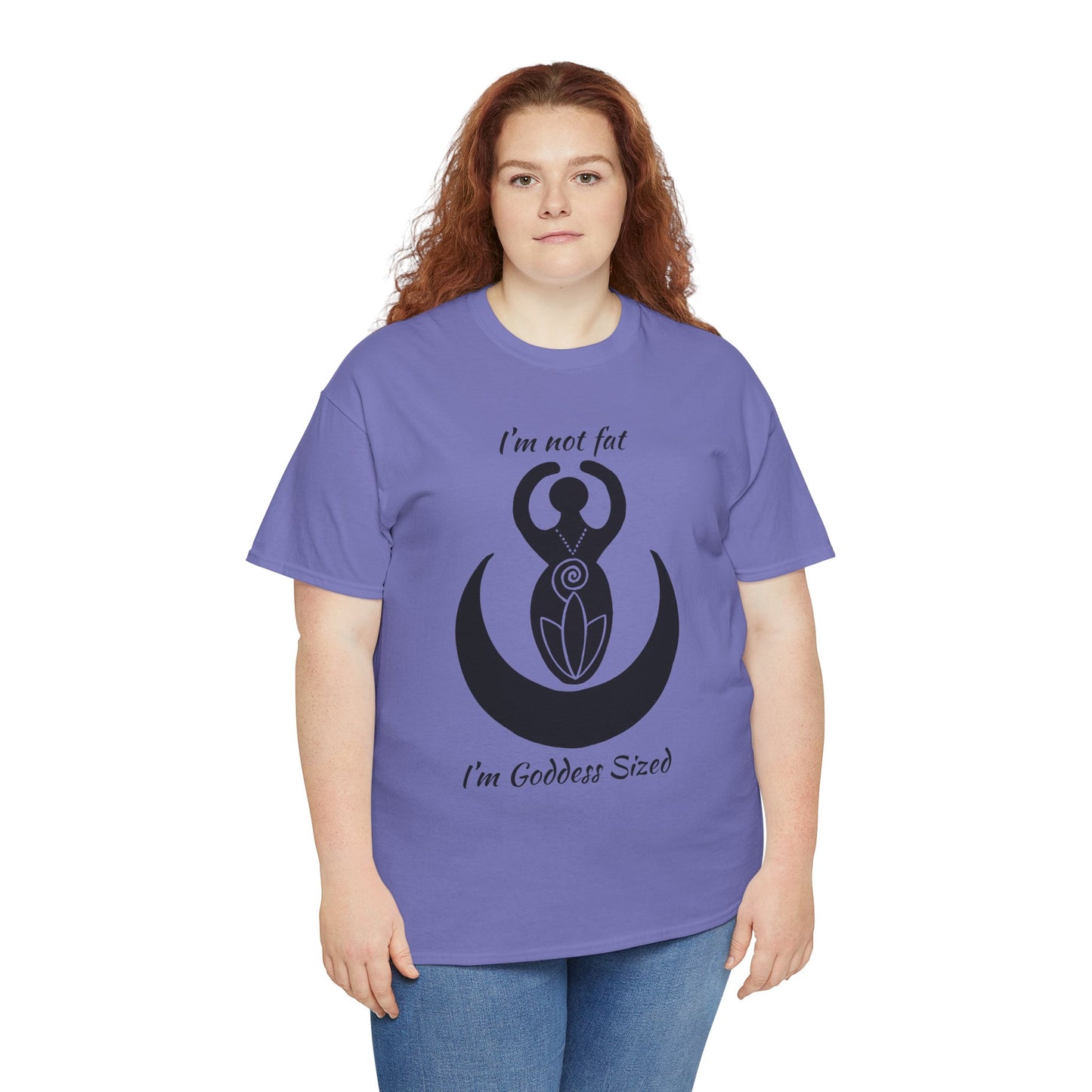 Goddess Tee #2 — "I'm Not Fat, I'm Goddess Sized" Women's Empowerment T-Shirt | Andi B. Designs