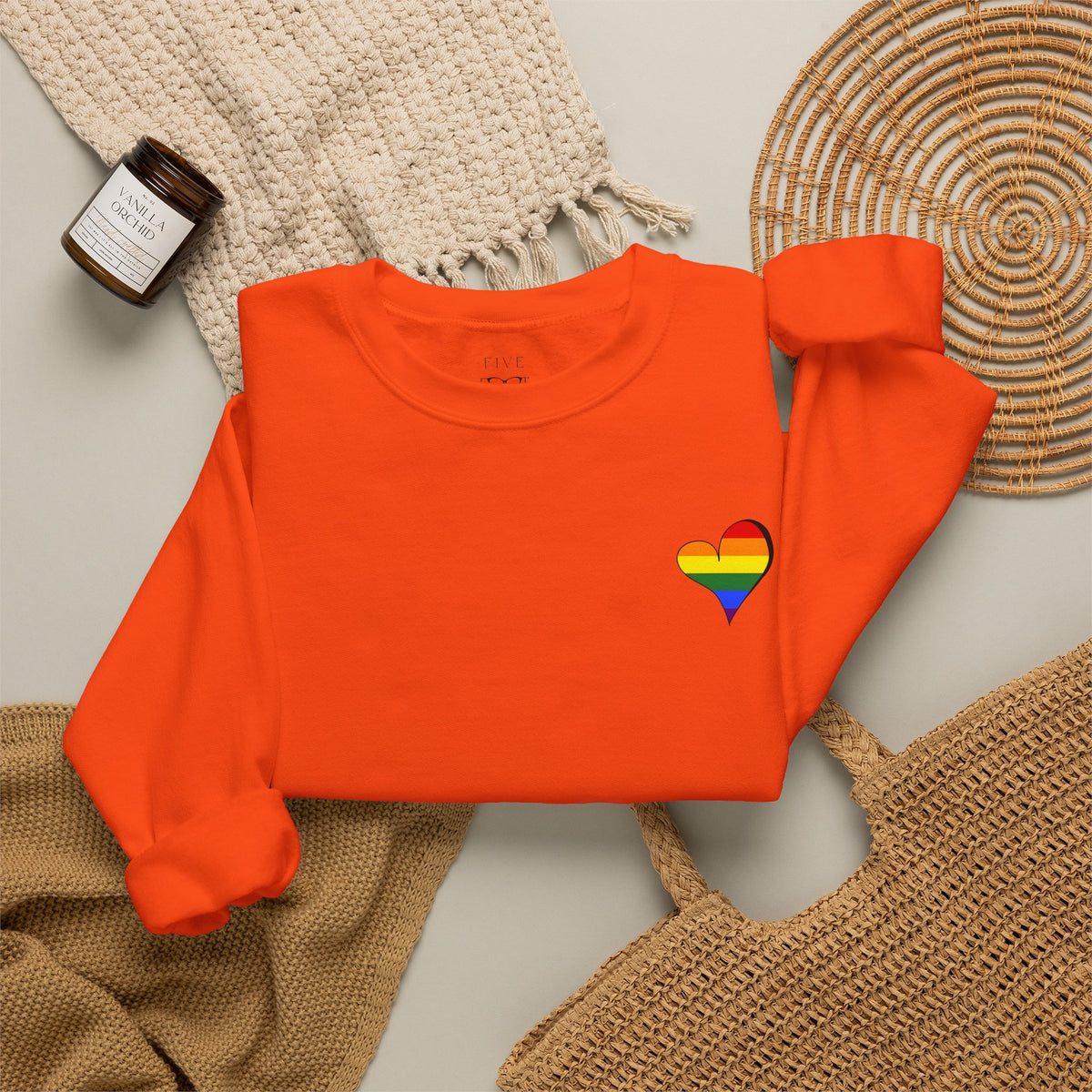 Kentucky Rainbow Stacked Font Crewneck Sweatshirt
