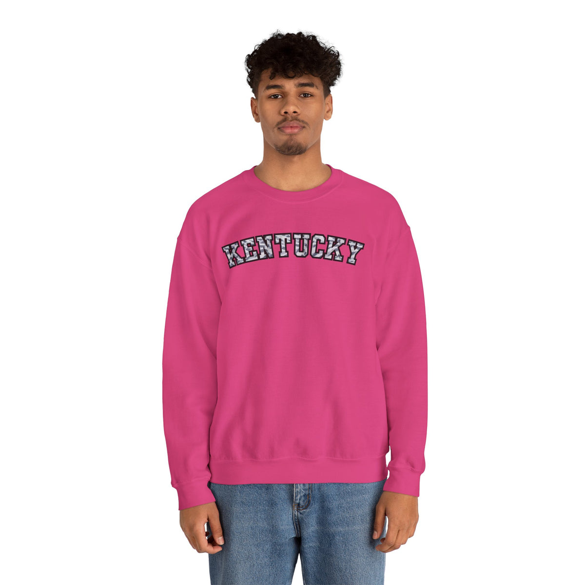 Kentucky Grey Modern Camo Crewneck Sweatshirt