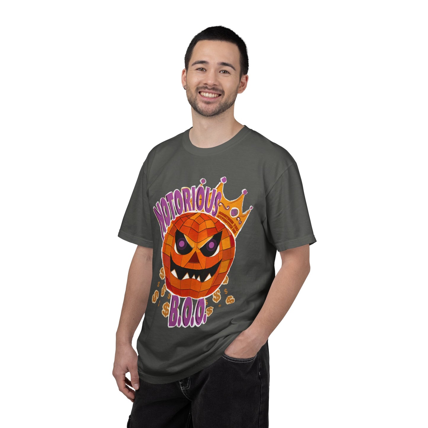 Notorious B.O.O. T-shirt | Halloween Jack-o'-Lantern Design