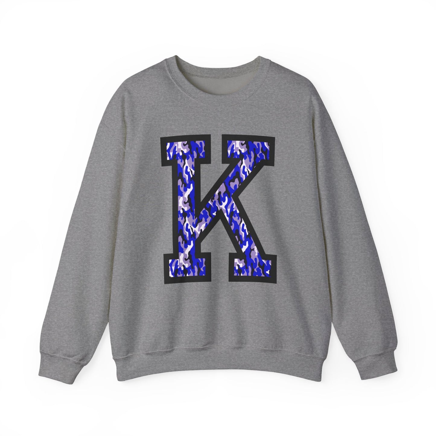 Big K Blue Camouflage Crewneck Sweatshirt