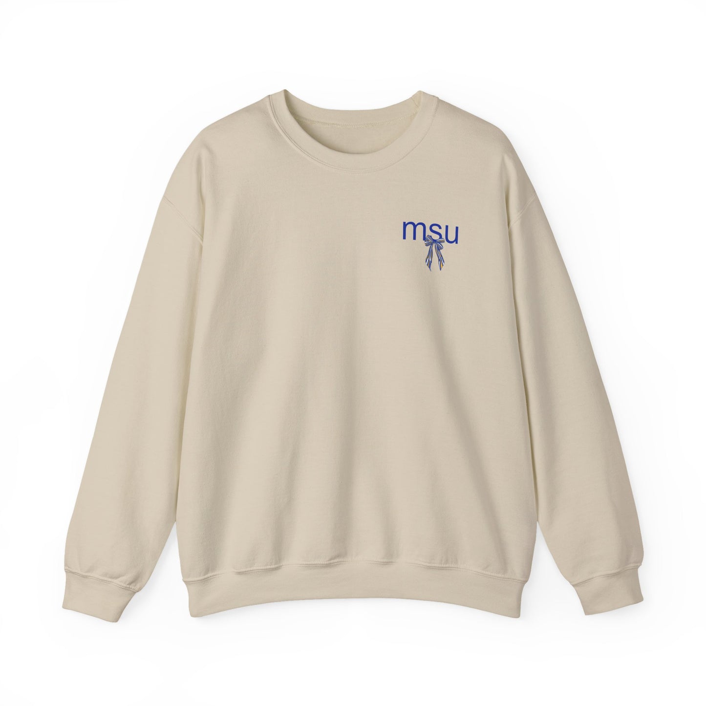 Morehead State Striped Bow Crewneck