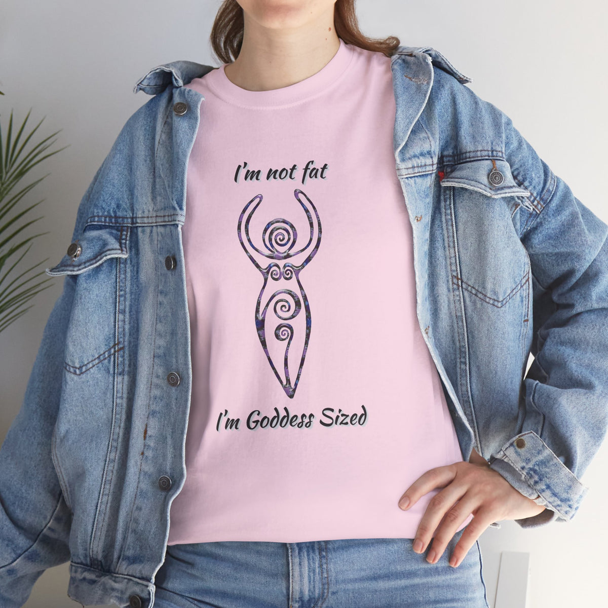 Goddess Sized Tee — "I'm not fat, I'm Goddess Sized" Empowerment T‑Shirt | Andi B. Designs