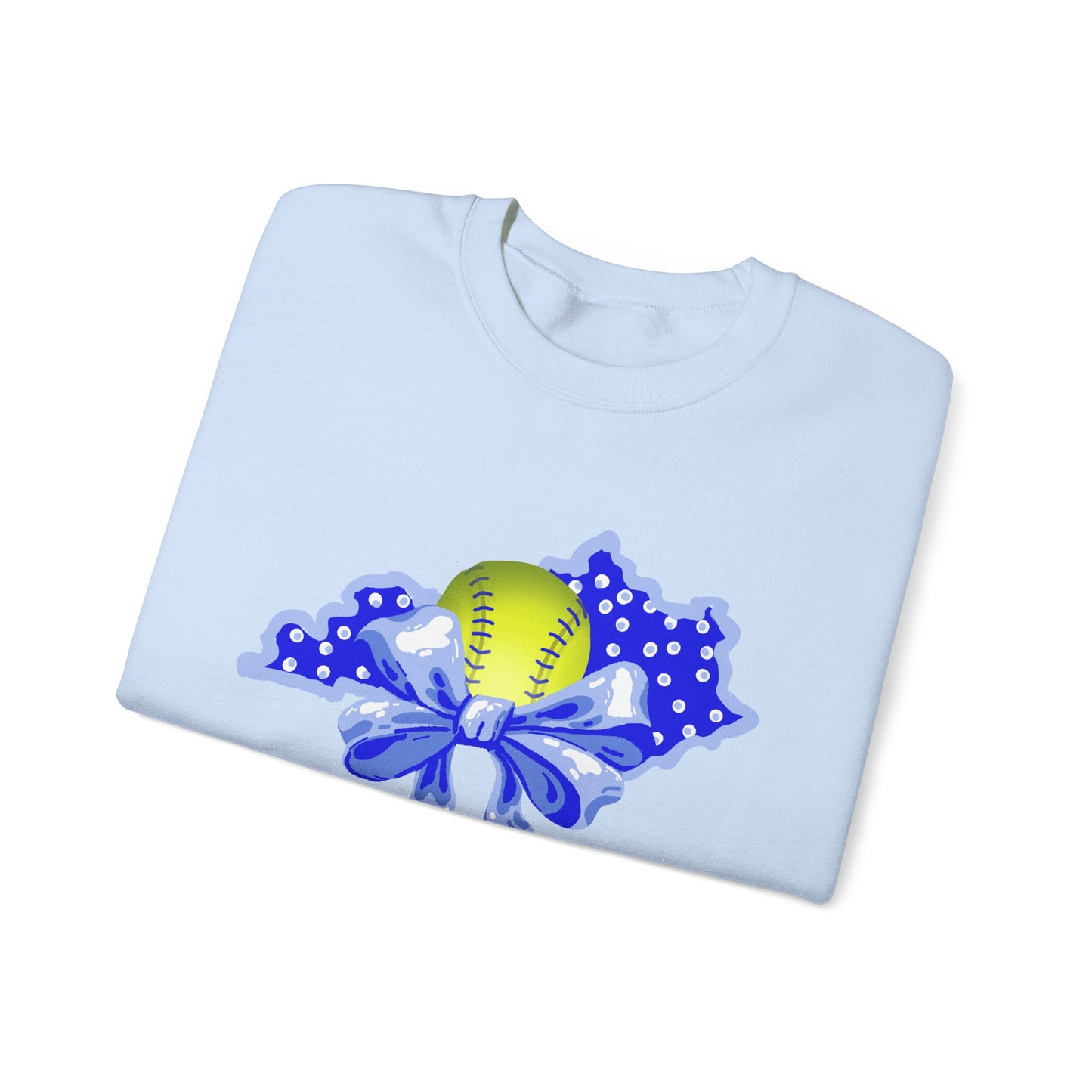 Softball and Bows Kentucky Crewneck